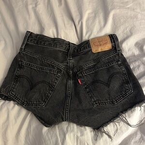 Levi's Black Jean Shorts